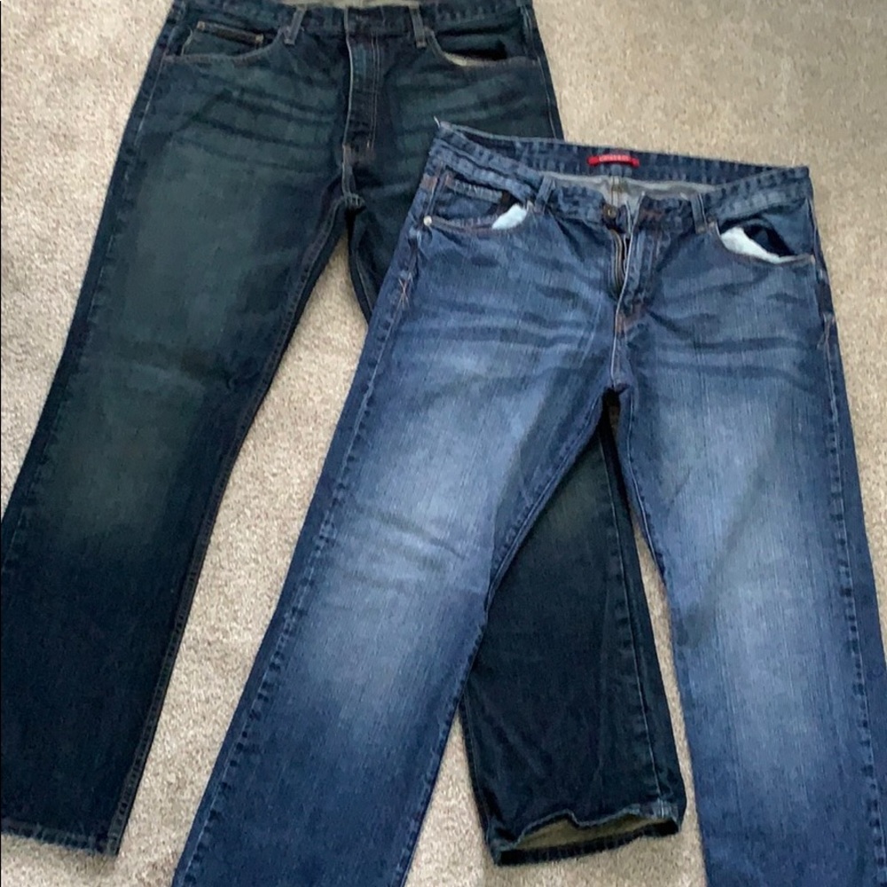 Two pairs of bootcut men’s jeans - never worn.